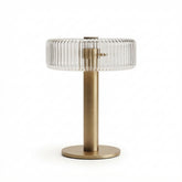 Fluted Glass Table Lamp