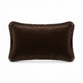 Soft Velvet Lumbar Pillow With Tassels