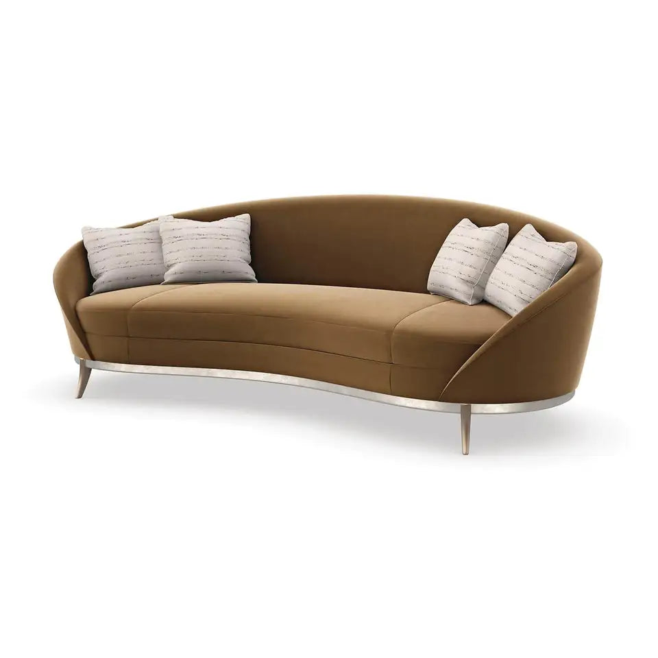 Mid-Century Modern Curved Seating Piece
