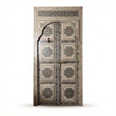 Moroccan Bone Inlay Mandala Door