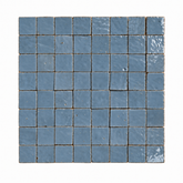 Dusty Blue Handcrafted Moroccan 2×2 Zellige Tile