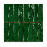 Emerald Green Handcrafted Moroccan 1×4 Zellige Tile