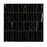 Black Handcrafted Moroccan 1×4 Zellige Tile