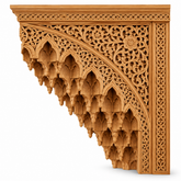 Moroccan Cedar Wood Muqarnas Corner Bracket