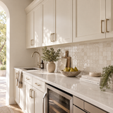 Natural White Handcrafted Moroccan 2×2 Zellige Tile