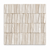 Natural White Handcrafted Moroccan 1×4 Zellige Tile