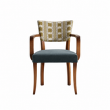 Mid-Century Modern Velvet Armchair