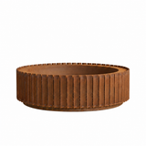 Fluted Iron Circular Fire Pit