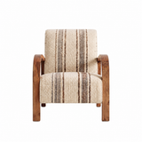 Vintage Wood Striped Armchair
