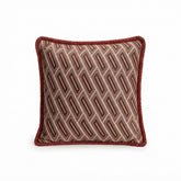 Woven Red Diamond Pattern Cushion