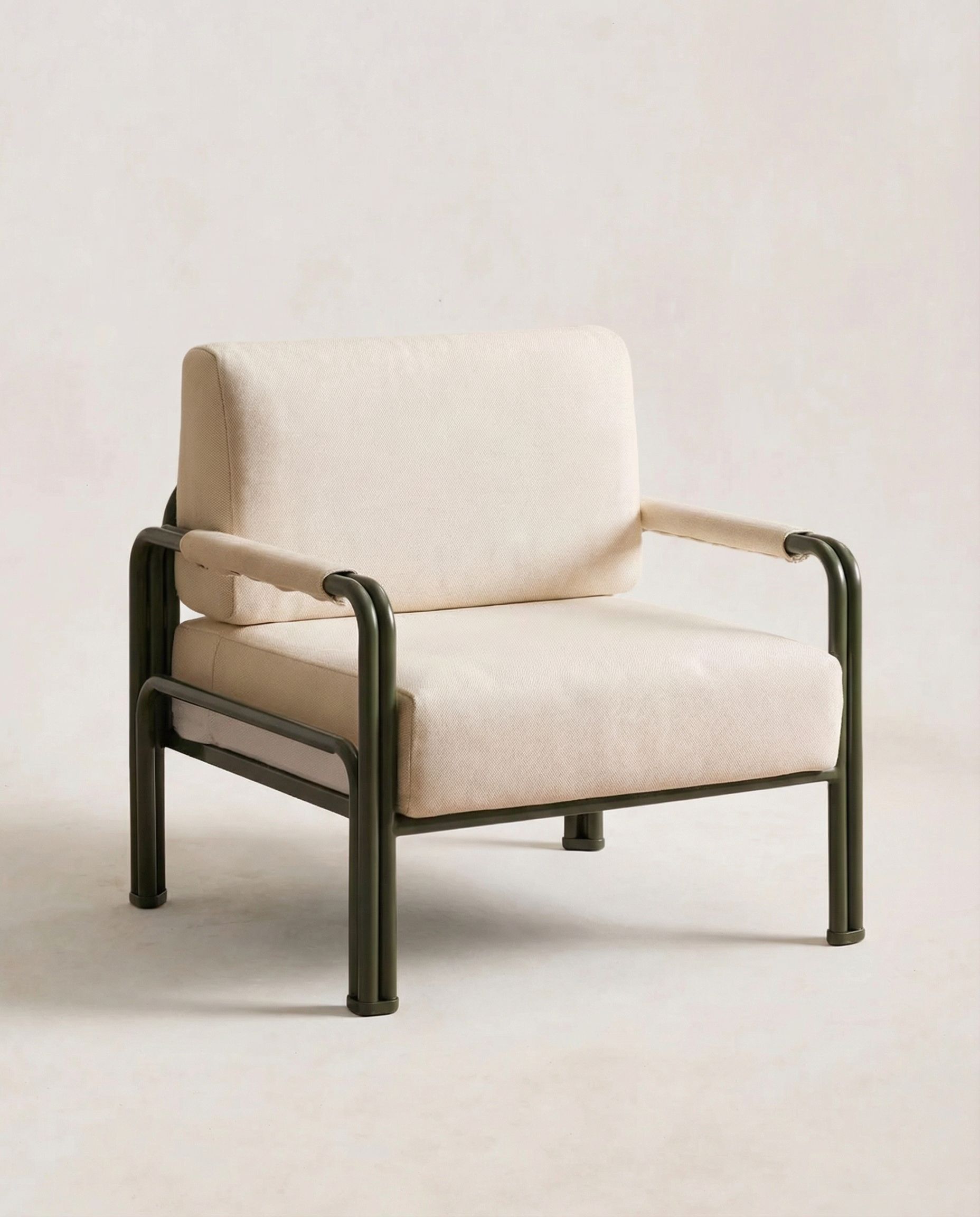 Industrial Frame Canvas Lounge Chair