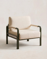 Industrial Frame Canvas Lounge Chair
