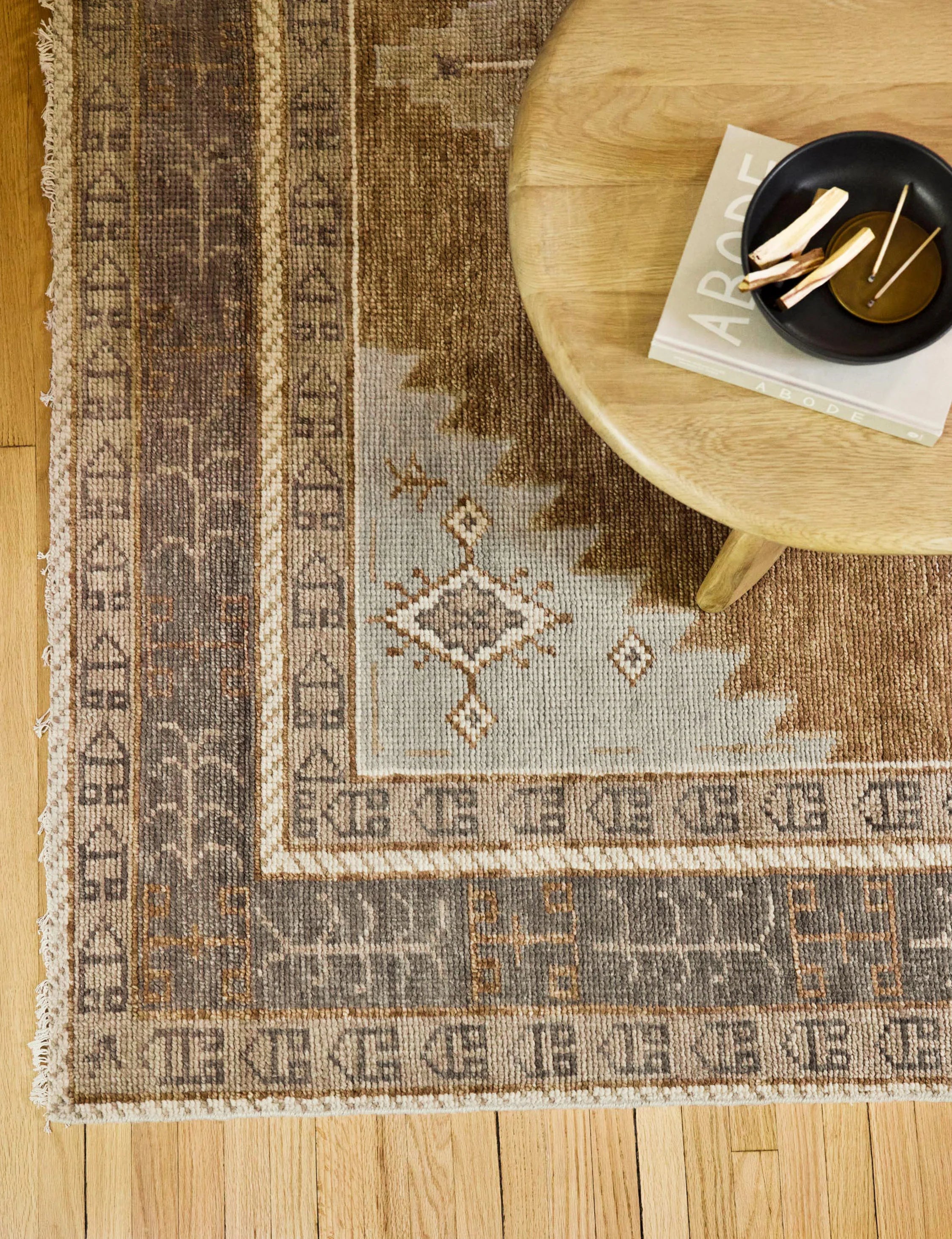 Earth-Toned Medallion Tribal Rug