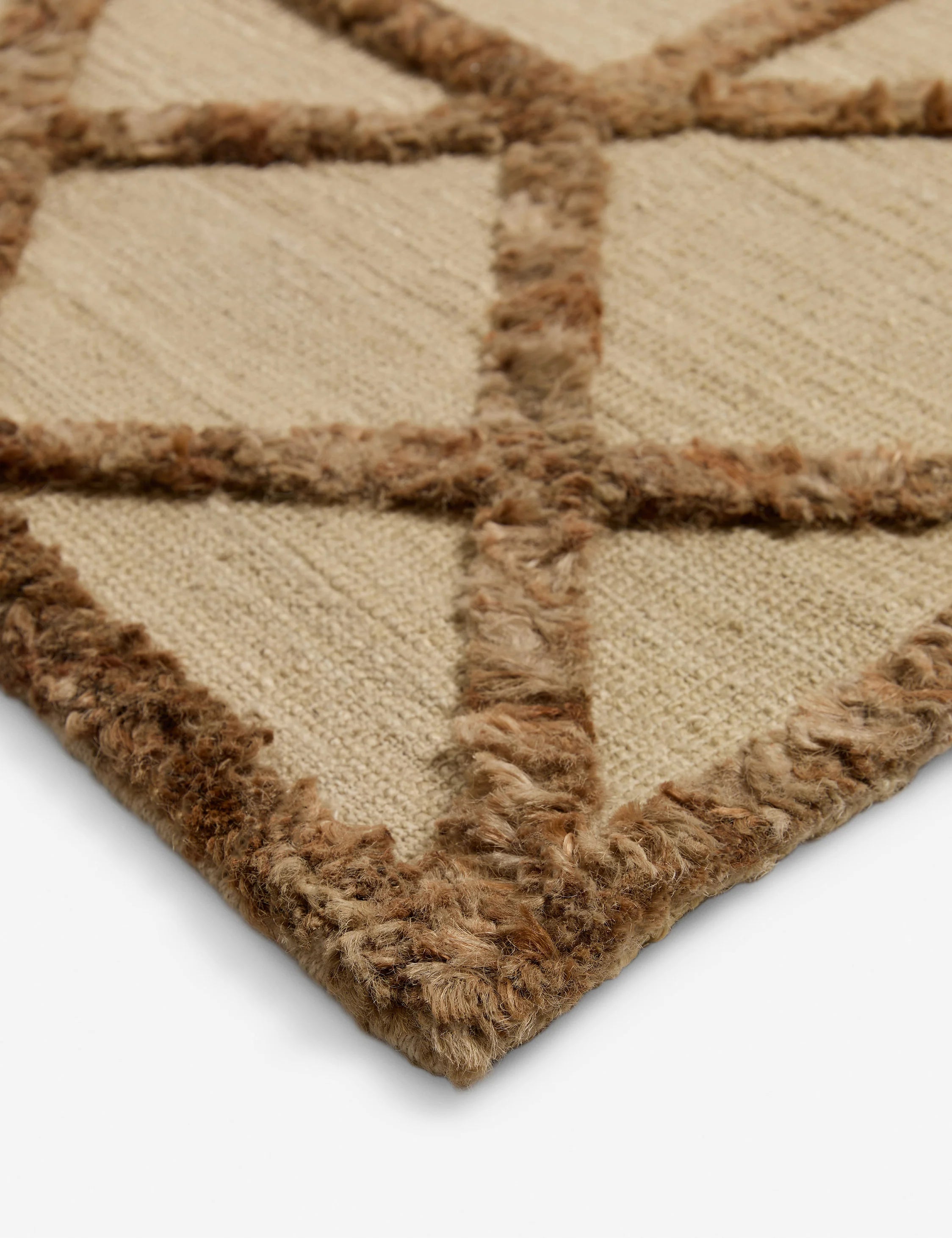 Handwoven Natural Jute Border Rug