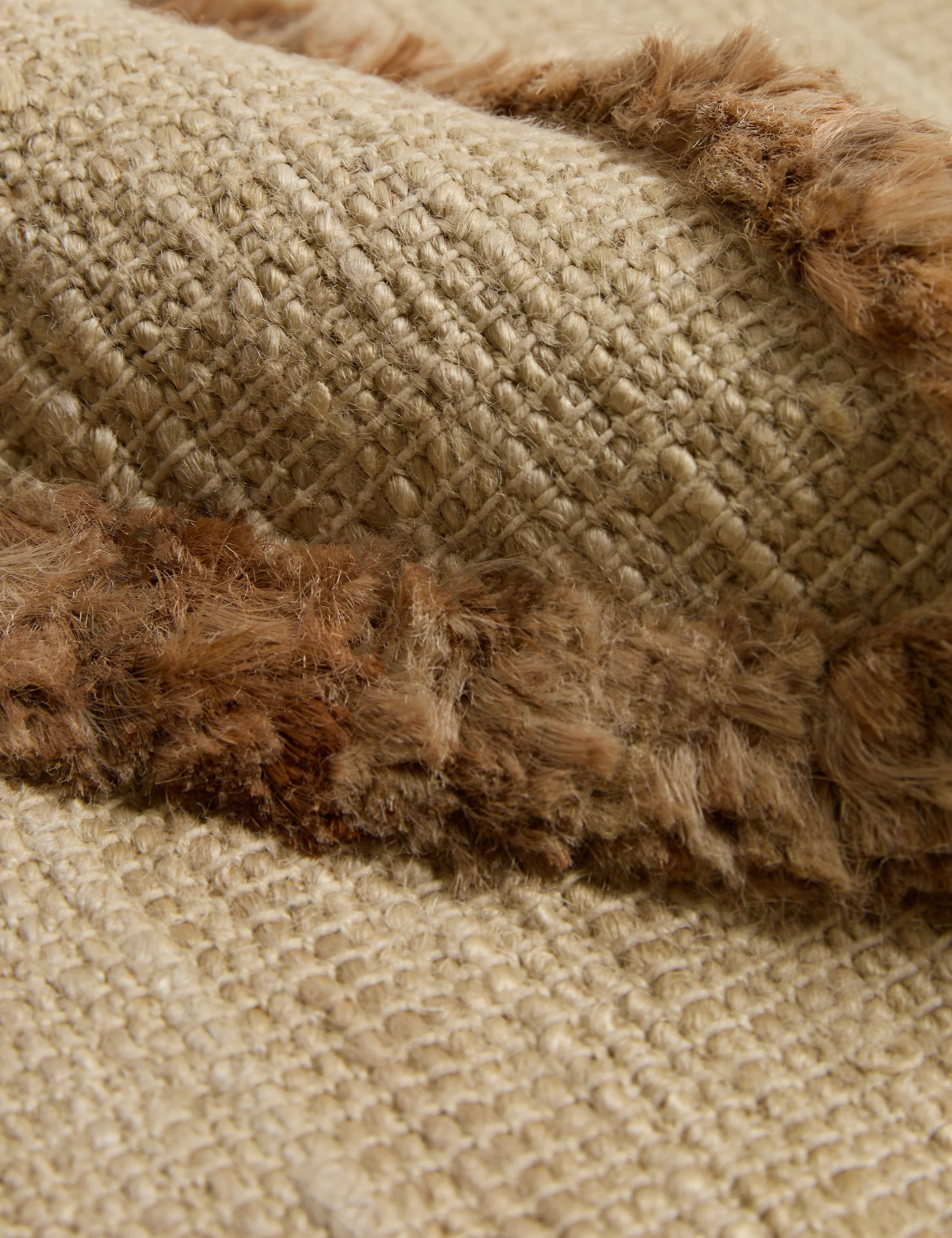 Handwoven Natural Jute Border Rug