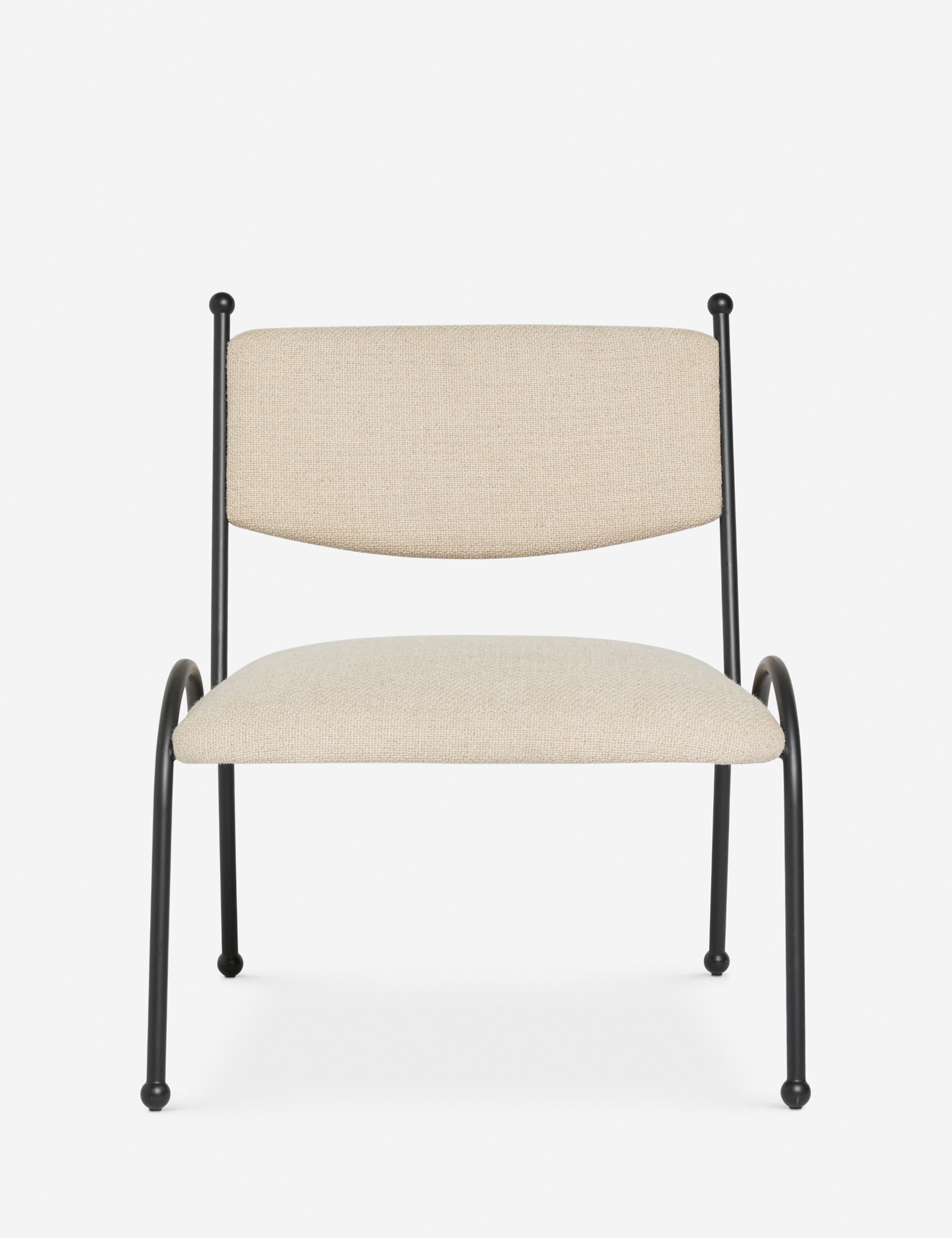 Fidia Taupe Basketweave Accent Chair