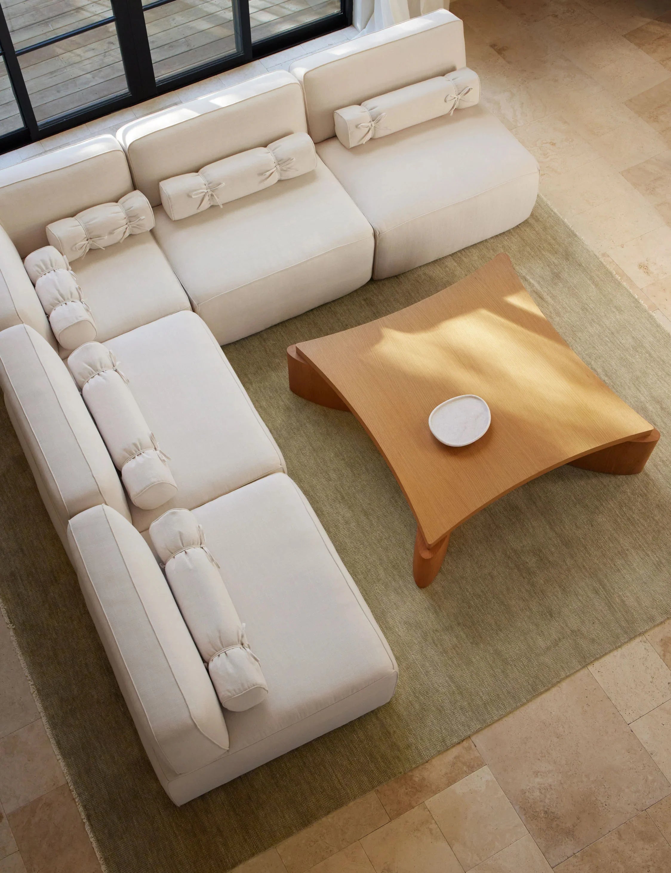 Hand-Woven Wheat Heritage Rug