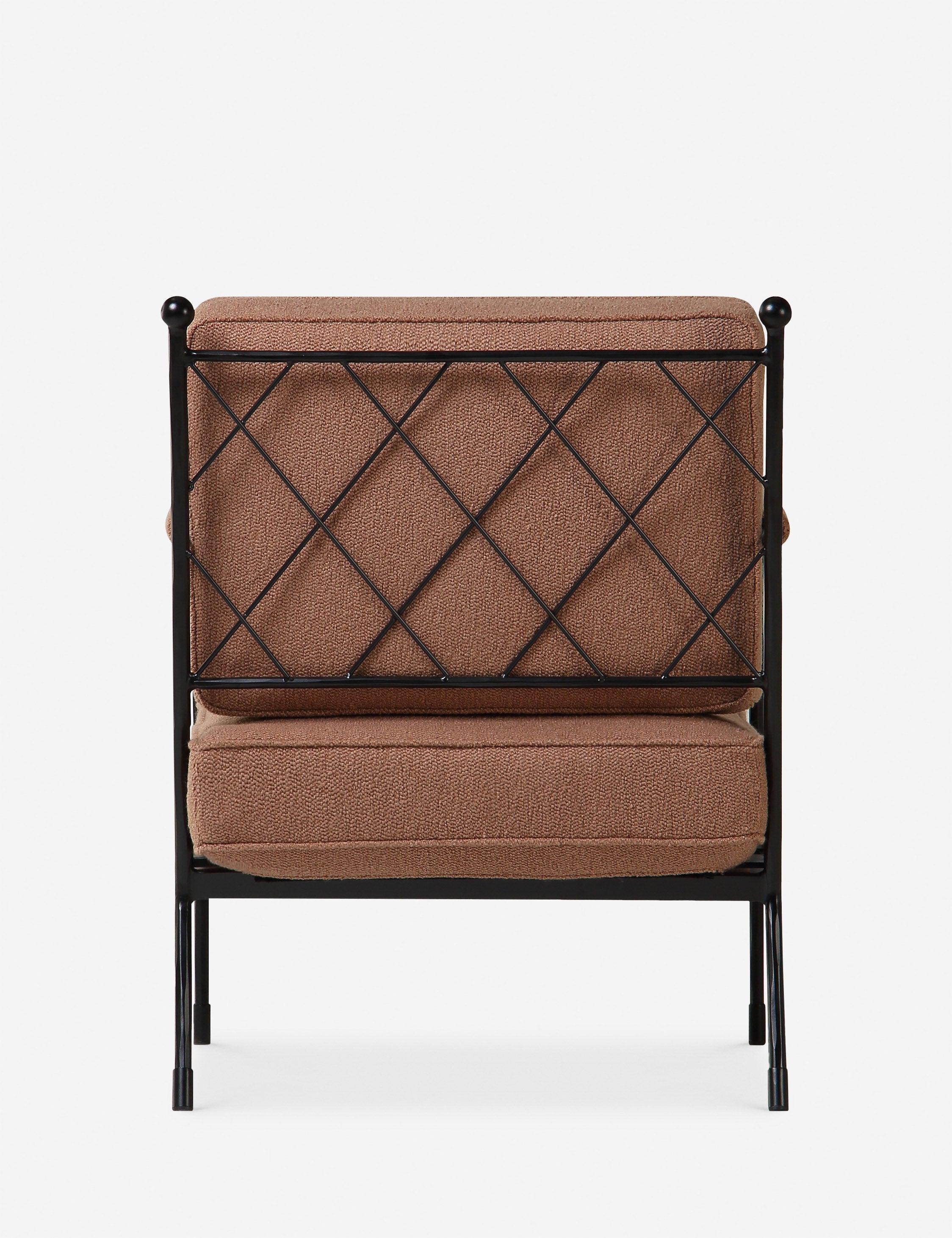 Industrial Terracotta Lounge Chair