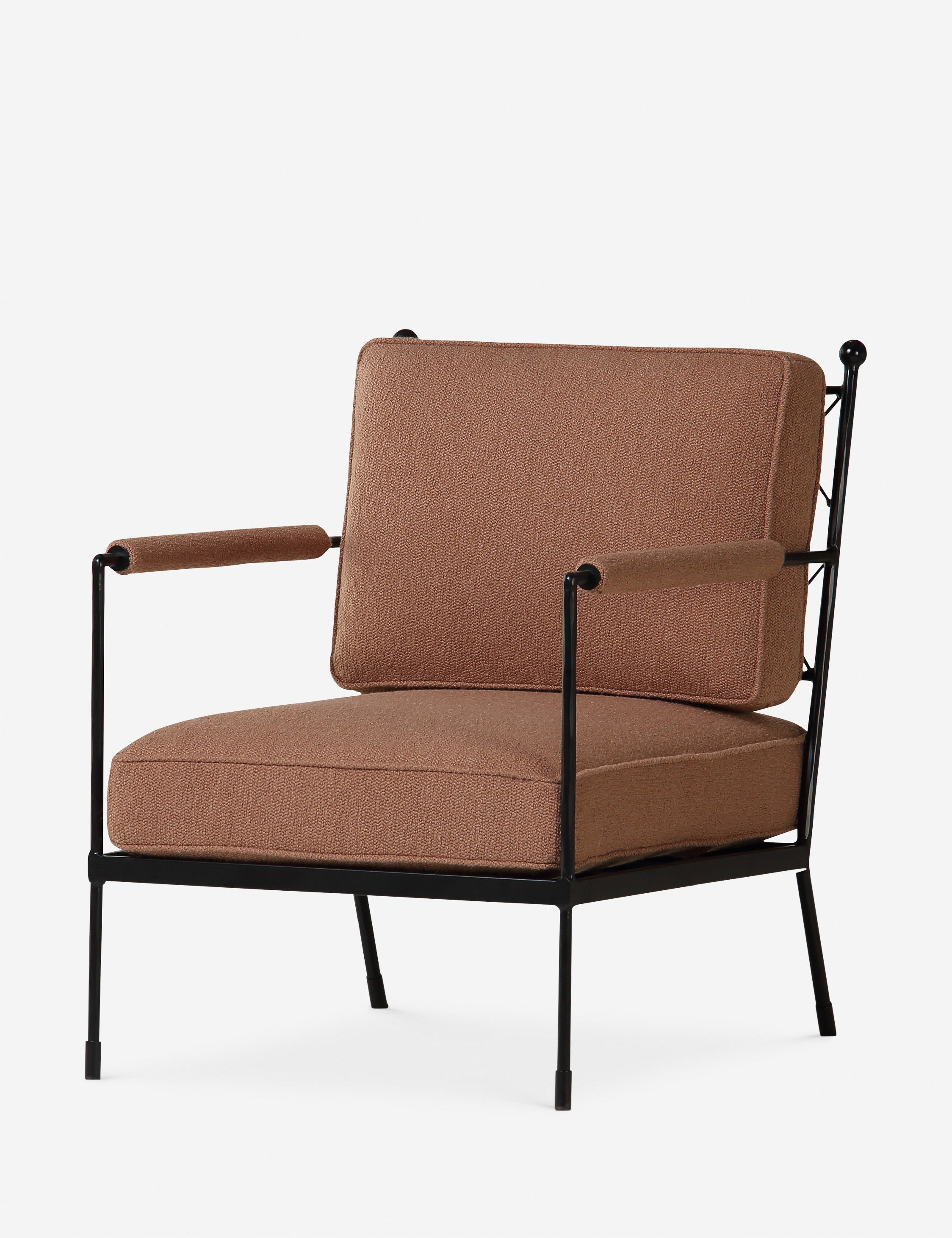 Industrial Terracotta Lounge Chair