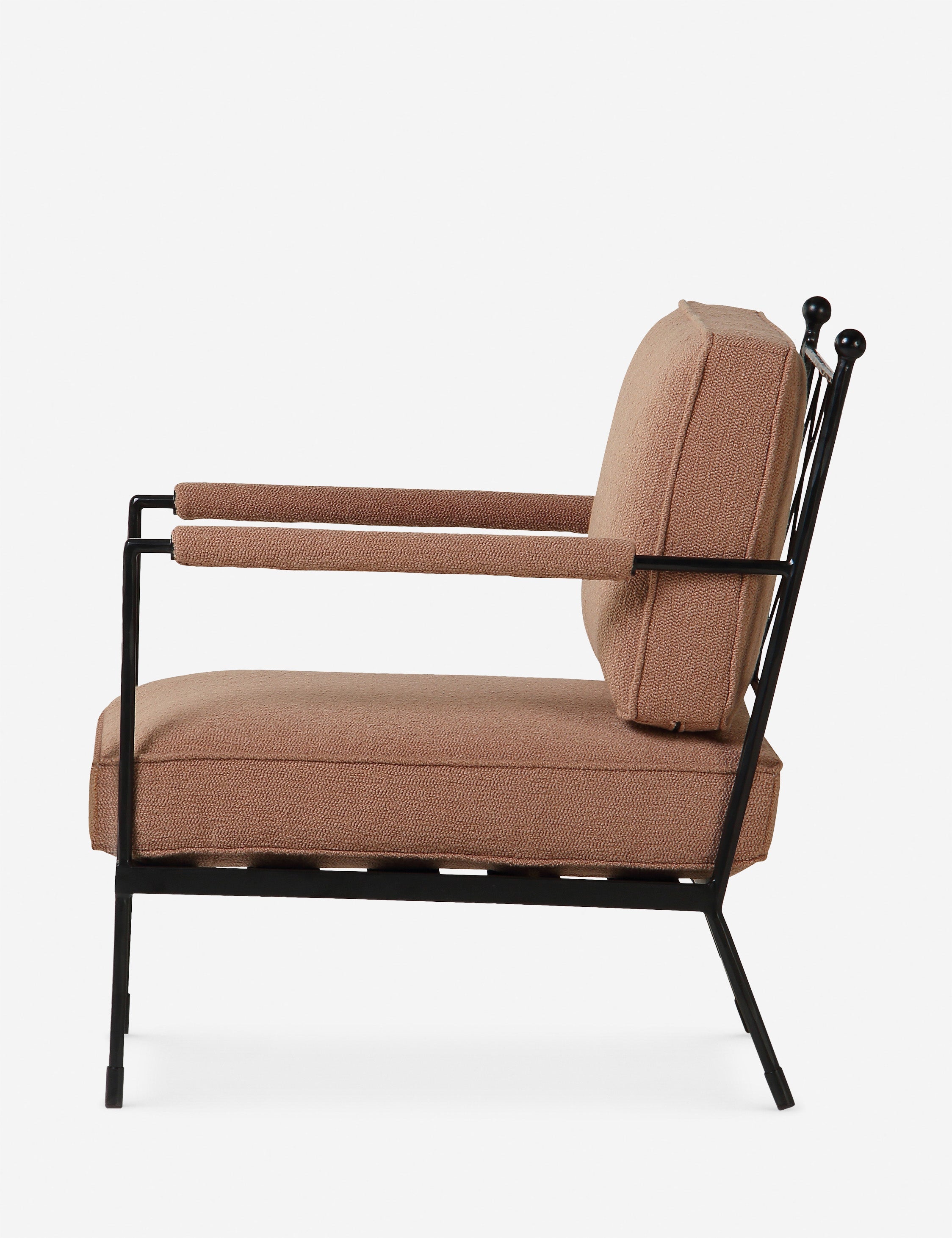 Industrial Terracotta Lounge Chair