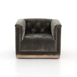 Maxx Tufted Velvet Swivel Chair