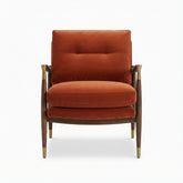 Mid-Century Velvet Accent Chair