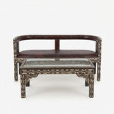 Moroccan Geometric Glass Table