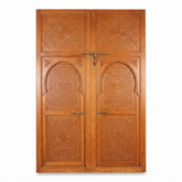 Carved Moroccan Cedar Door