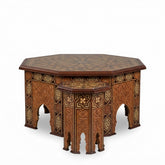 Octagonal Coffee & Side Table Set