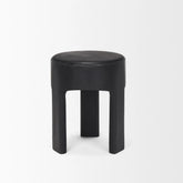 Riya Black Sculptural Stool