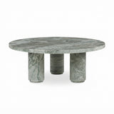 Modern Round Marble Pedestal Coffee Table