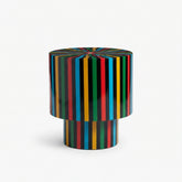 Prismatic Striped Side Table