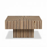 Linear Bone Inlay Coffee Table