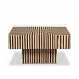 Linear Bone Inlay Coffee Table