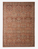 Vintage Rust Persian-Style Floral Rug