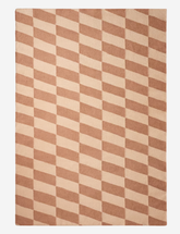 Tonal Beige Geometric Harlequin Rug