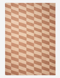 Tonal Beige Geometric Harlequin Rug