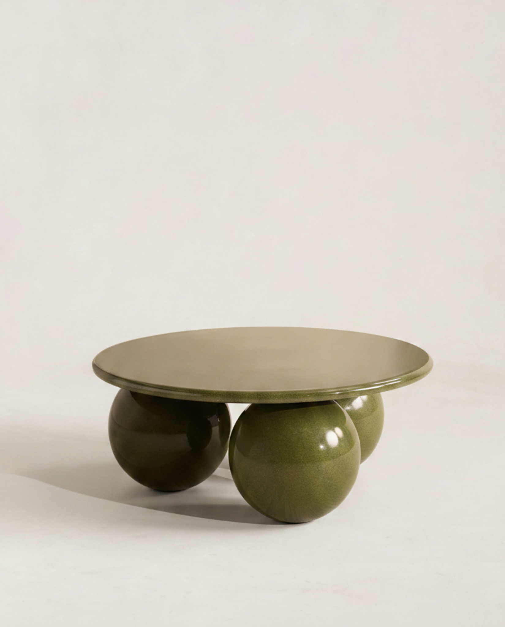 Sage Green Spherical Coffee Table