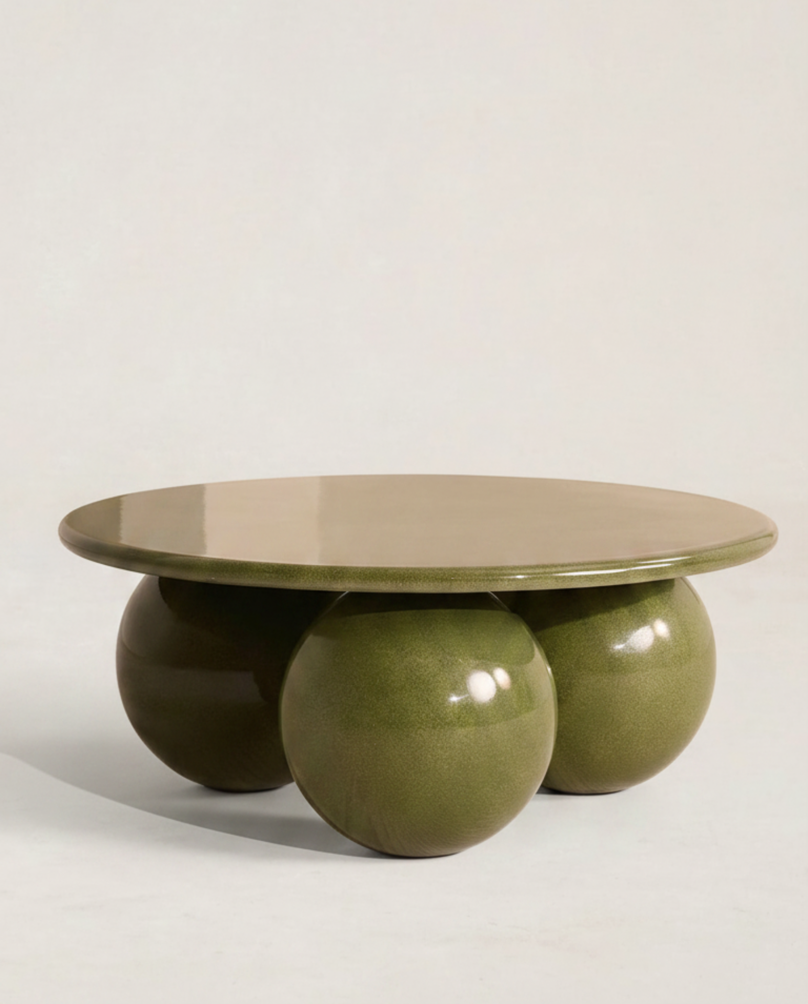 Sage Green Spherical Coffee Table