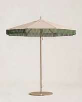 Cream Fringe Patio Umbrella