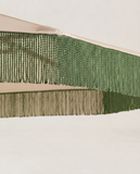 Cream Fringe Patio Umbrella