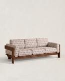 Blue Geometric Outdoor Sofa
