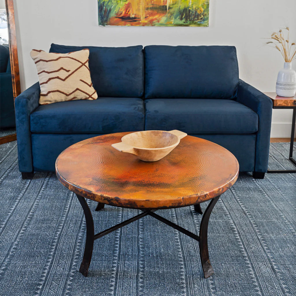 Windom Hammered Copper Coffee Table