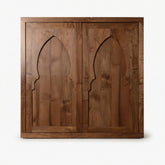 Moorish Arch Walnut Cabinet