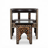 Handcrafted Inlay Barrel Chair