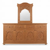 Arched Mirror & Cedar Sideboard