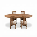 Oval Dining Set with Upholstery