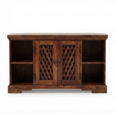 Carved Lattice Open Cabinet