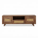 Atlas Carved Walnut Media Console