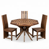 Octagonal Geometric Inlay Table